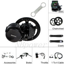 BBS02 36V 350W eBike Mid Crank Drive kit Electric Bike Motor Conversion Kit with different Display